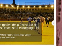 Anuncio oficial de la corrida para la noche del 14 de agosto a día de hoy en la web de la empresa.